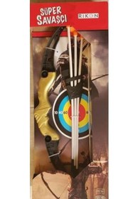 Resim Büyük Boy Savaşçı Ok Yay Seti 60 CM Büyük Boy Savaşçı Ok Yay Set 