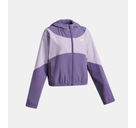 Resim Under Armour Kız Çocuk Kapüşonlu Ceket 6004181-520 Nefes Alabilir Esnek Kumaş ile Su İtici Özellik 