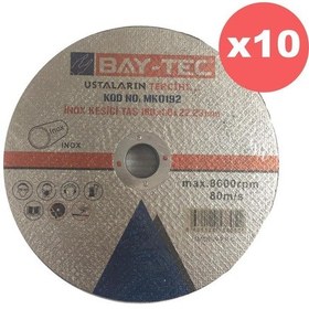 Resim Bay-Tec İnox Kesici Taş 180X1.6X22-23 mm MK0192 (10 Adet) 
