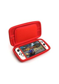 Resim Nintendo Switch Ve Oled Uyumlu Fermuarlı Koruma Çnatası Dobe İtns-1130 3 Renk - Kırmızı 