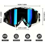 Resim Oldfriend Moto Off-road Gözlüğü Style3 Rüzgar Korumalı Kayak Kaskı Polikarbonat 