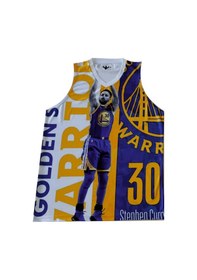 Resim Stephen Curry Basketbol Forma Mavi 