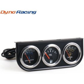 Resim Otomobil Kombinasyon Aleti Mekanik Üçlü Ölçer Su Sıcaklığı + Yağ Basıncı + Yağ Seviyesi Üçü Bir Arada Alet 1638 