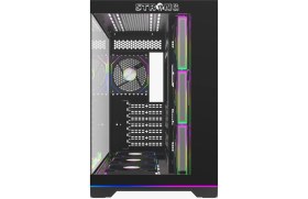 Resim Strong Balerion 7x 120 mm Fanlı Argb Kumandalı Şerit Ledli Atx Akvaryum Siyah Gaming Bilgisayar Kasası (Powersız) 