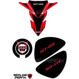 Resim Yamaha Mt-09 Tank Pad Seti Kırmızı 