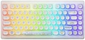 Resim AKKO x Cinnamoroll ACR TOP75B Creamy Cyan Switch RGB Kablosuz Hotswap Mekanik Gaming Klavye 