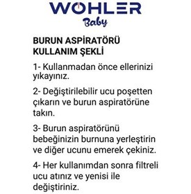 Resim Wohler Burun Aspiratörü Yedek Uçları 10'lu 