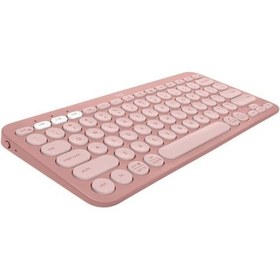 Resim TeknoKapsül Logitech K380S Pebble Keys 2 Çoklu Cihaz Özellikli Bluetooth Türkçe Q Klavye, Pembe 920-011861 