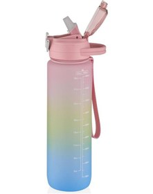 Resim Vagonlife Vgn2219 1000ml Renkli Pipetli Matara 