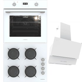 Resim Beyaz Ankastre Set (BO O64D5C W - BH P6144C W - ARGEMON WW60) 