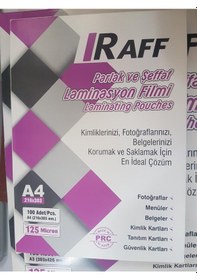 Resim Raff Laminasyon Filmi A3 125 Mikron 100'lü Kutu 