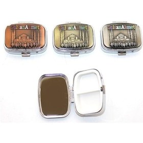 Resim Büro Ev Ofis Dekoru İçin İstanbul Hediyesi Sultabahmet Motif Enfiye Kutu Objesi 