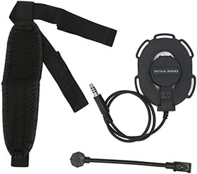 Resim Radyo Tek taraflı Kulaklık, Sol Ve sağ uygulamalı Net Ses 150Hz-500Hz (Siyah) 