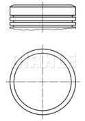 Resim MAHLE 0400200 Piston + Segman Std 75 Mm ( Peugeot : 106 206 Tu3 Jpl4 Euro 4 ) 0111AT 0111Z7 (WK768517) (Fiyat:4 Adet İçindir) 