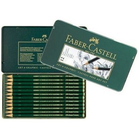 Resim Faber Castell 9000 Dereceli Karakalem Eskiz Art Set 8B-2H 