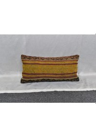Resim Zehra Abla Halı Yeni El Dokuma Dekoratif Lumbar Kilim Kırlent Yastık Kılıfı 6635 Çok Renkli 