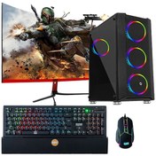 Resim Dragos DRX327 Ryzen 5 3600 8 GB 256 GB M.2 NVMe 4 GB GTX1050Ti 27" Curved Masaüstü Oyuncu Bilgisayarı Dragos