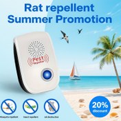 Resim Yaz Karnavalı Ses Dalgası Teknolojili Haşere Kovucu 1/2/4'lü Set, Fare, Hamamböceği, Sivrisinek ve Diğer Kemirgenler için, Ev, Mutfak, Ofis, Otel, Depo Kullanımına Uygun 