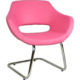 Resim Bürocci Viva Misafir Koltuğu - Pembe Deri - 2021J0120 