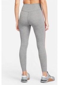 Resim Nike One Dri Fit Training Printed Grey Leggings Toparlayıcı 2 Iç Cepli Gri Tayt Gri 