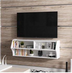 Resim Bmdekor Tv Sehpası Sümbül Beyaz 124 Cm 