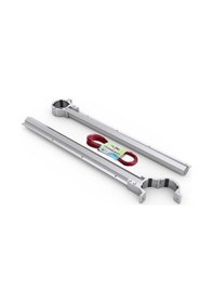 Resim Made Ersa Alüminyum Balkon Çamaşır Kurutma Askısı Küpeşte Çamaşırlık Parlak Renk Gümüş 