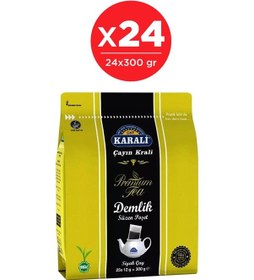Resim Karali Premium Siyah Demlik Poşet Çay 25'Li 24 Adet 300 G 