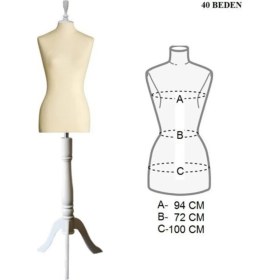 Resim Yigit Furkan Ticaret 40 Beden Iğne Batabilen Terzi Mankeni 