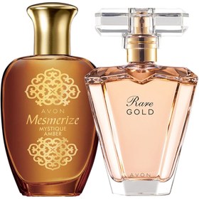 Resim Avon Rare Gold Ve Mesmerize Mystique Amber Kadın Parfüm Paketi 