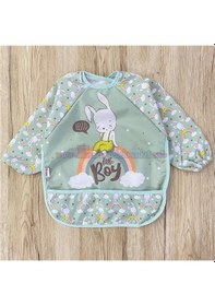 Resim Bebechi Bambino Kids Uzun Kollu Mama Ve Aktivite Önlüğü 6-24 Ay Mint Yeşili 