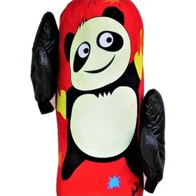 Resim Çocuk Boks Torbası Eldiven Hediyeli Çocuklar İçin Eğlenceli Evde Boks Unisex Kız-erkek Kırmızı 