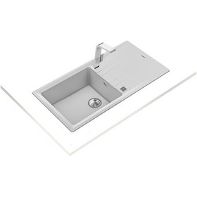 Resim Teka Stone 60 L-Tg Tek Hazneli Tek Damlalıklı Tegranite Eviye - Beyaz - 115330012 