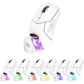 Resim Flybuy T40 Şarj Rgb Oyun Mufunye Modlu, Kablosuz Hxsj Faresi: Edilebilir Aydınlatmalı, 4000dpı, 3 001 Fn 001 