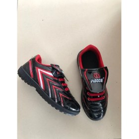 Resim YGT Shoes Lagos Çocuk Siyah Rugan Halısaha Futbol 