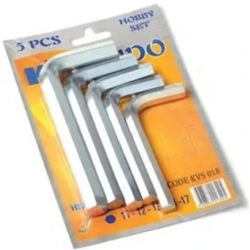 Resim K-Yonlineticaret Büyük 6 Köşe Alyan Seti 5 Parça 