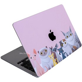 Resim MacBook Pro M1-M2 A2338 Uyumlu Açık Pembe Sticker Laptop Koruyucu Kılıf ANIMAL03 