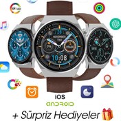 Resim WEARFİT GT3 MAX CLASİC Akıllı Kol Saati Yuvarlak Model 1.5inç 37mm AMOLED Ekran (GRİ) 