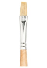 Resim Bigpoint 258f Serisi Doğal Kıl Düz Kesik Fırça No: 12 X 12 Adet 