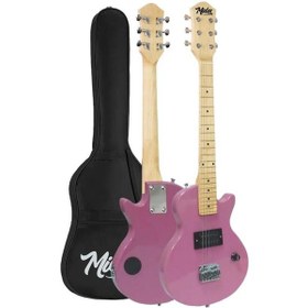 Resim Midex Ceg-34pk 5-8 Yaş Çocuklar İçin Amfili Full 1/2 34 İnç Elektro Gitar Seti Pembe 