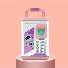 Resim MR astronot Kumbara, ATM Elektronik Para Bankası Parmak İzi Şifre Çocuklar İçin Doğum Günü Hediyesi (PEMBE) 