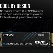 Resim PNY CS2150 2TB 10200/8500 NVMe PCIe Gen5x4 M.2 SSD (M280CS2150-2TB-TB) 
