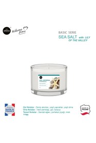 Resim Aroma Basic Line Kokulu Mum Sea Salt With Lily Of The Valley 115gr. 