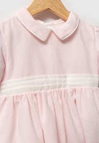 Resim MixMax Bebe Kız Bebek&Çocuk Kapitoneli Bolero-Kısa Kollu Elbise-Taç 3'lü Bayramlık Elbise %100 Pamuklu 