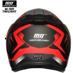 Resim Mts Pro Helmets M-801 Snake Full Face Motosiklet Kaskı Twilight 