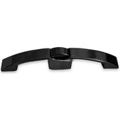 Resim Kulplu Oval Basçek Dolap Kilidi 16cm - Mat Siyah 