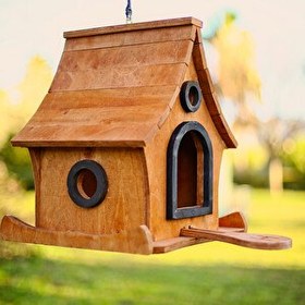 Resim Mandu Askı Aparatlı Ahşap Kuş Yuvası 