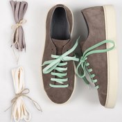 Resim Krahe Ares Erkek Hakiki Deri El Boyamalı Bağcık Ve İki Yedek Bağcıklı Vizon Sneakers 