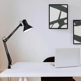 Resim Eglo Firmo E-27 Duy 1x40W Masa Lambası Siyah 