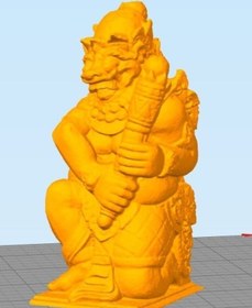 Resim Opencart Drawapala, Bali Tapınağı Muhafız Heykeli Sadece Plastik Aparattır 