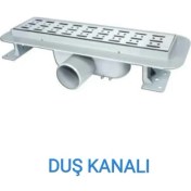 Resim Emirhan Nalbur Duş Kanalı Banyo Gideri Paslanmaz 50'lik Yandan Çıkış 40 cm 